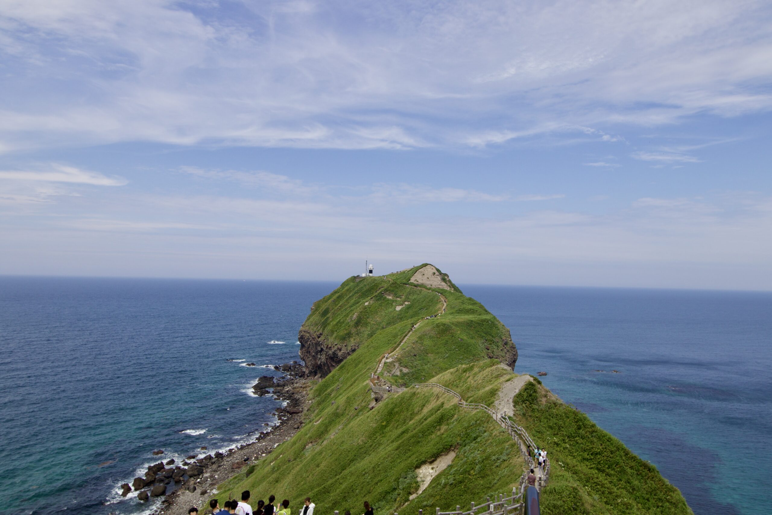神威岬を訪れた際の風景